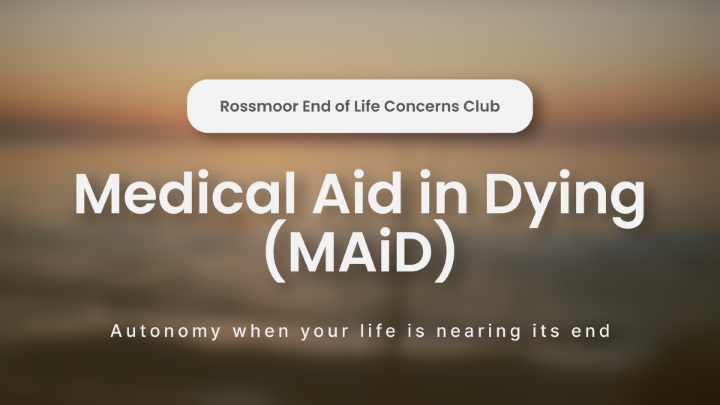 Thumbnail image for Medical Aid in Dying - Autonomy when your life is nearing it's end