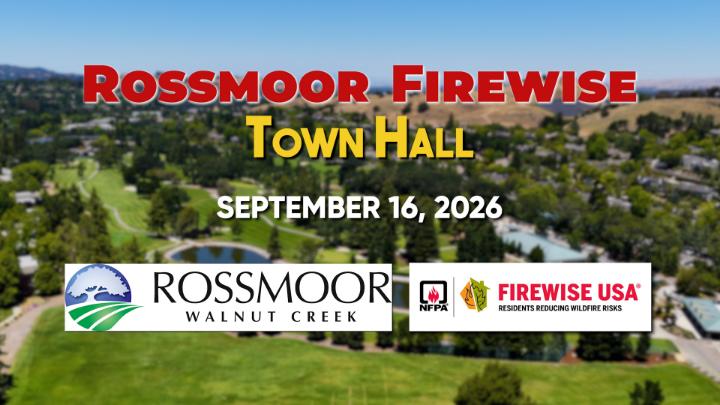 Thumbnail image for Rossmoor Firewise Town Hall on September 16, 2026.