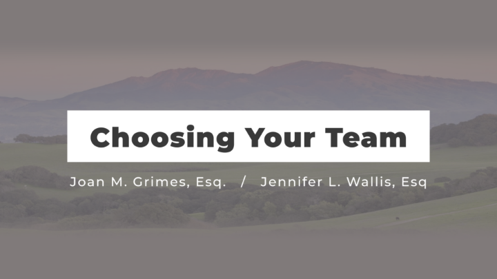 Thumbnail image for Choosing Your Team with Joan Grimes and Jennifer Wallis